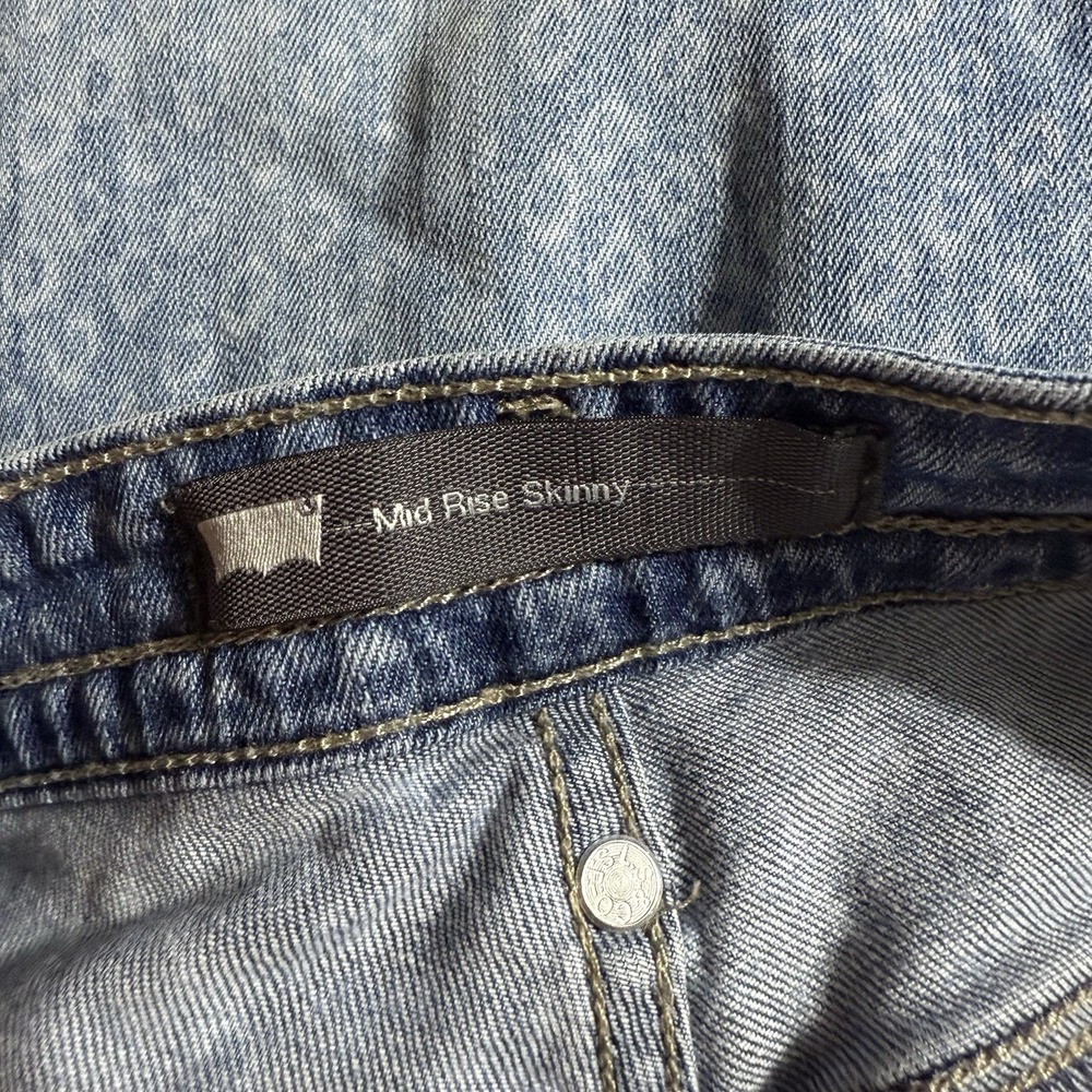 Levi's Mid Rise Skinny Two Tone Diamond Jeans‎ Size 10 - Picture 15 of 16